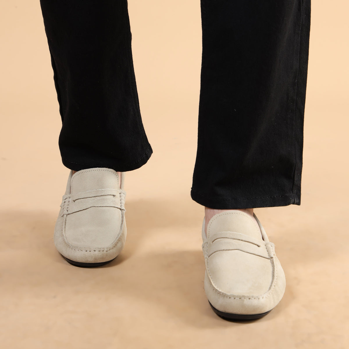 MORRIS ORIS Suede Leather Loafers