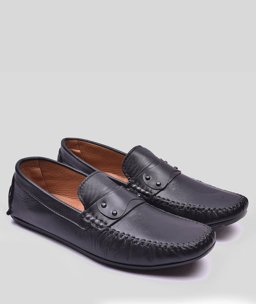 MORRIS ORIS Amadeo Grain Leather Loafer