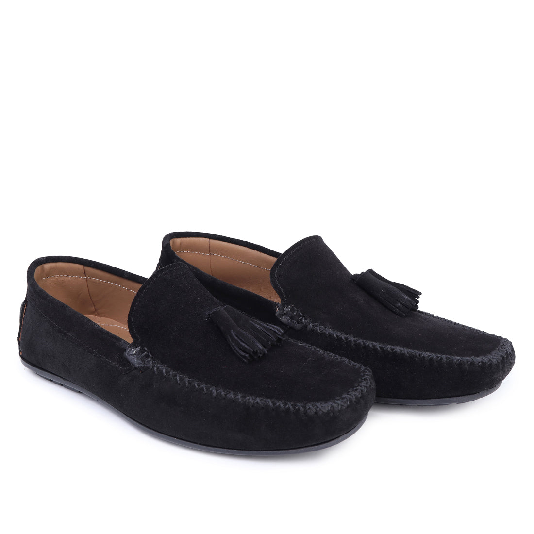 MORRIS ORIS Suede Leather Tassel Loafer Shoes