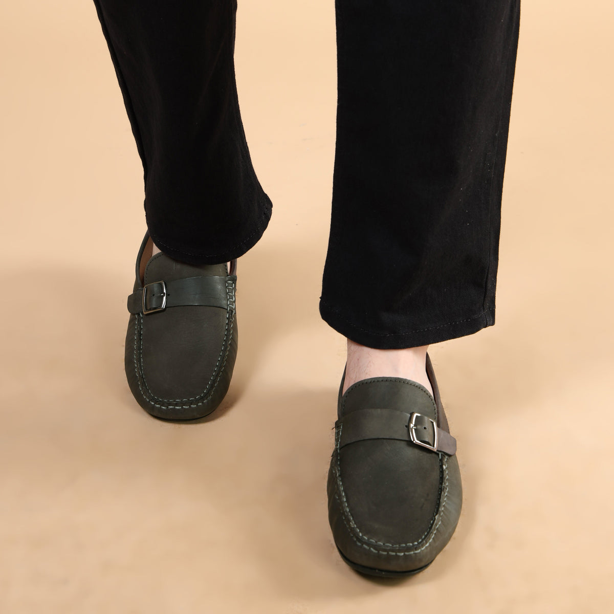 MORRIS ORIS Loafer Shoes Side Buckle