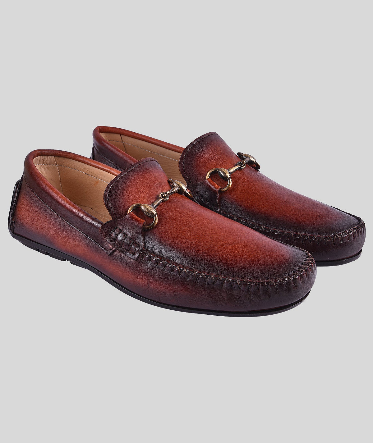 MORRIS ORIS Loafers Buckle Tan in Tan
